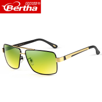贝尔莎 Bertha日夜两用偏光太阳镜高清成人夜视镜防远光灯墨镜开车驾驶男士眼镜P000031