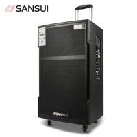 山水(SANSUI)SG3-12广场舞音响 户外便携式音箱蓝牙拉杆音箱双麦克风12英寸