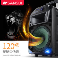 山水(SANSUIS )SS3-12重低音大功率音响户外K歌广场拉杆音箱
