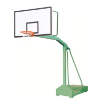永坚TCJJ-1011单臂移动篮球架单只(配SMC篮板 )