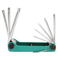 宝工 Pro'sKit 8PK-021L 折迭型星孔扳手组(8支组)T9H~T40