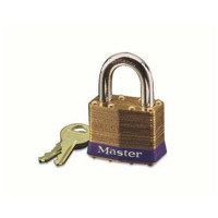 玛斯特锁 MASTER LOCK 2 8mm锁钩,24mm锁钩净高,4弹子44mm宽黄铜千层锁,6把装