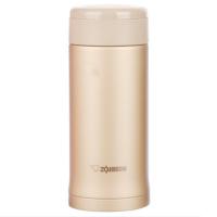 象印(ZO JIRUSHI)保温杯SM-AZE35-NL真空不锈钢男女士便携办公茶杯进口直身杯子360ml 香槟金色