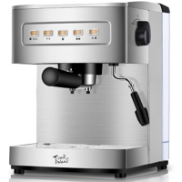灿坤(EUPA)意式咖啡机 家用半自动 奶泡器 按键式 商用不锈钢TSK-1899B