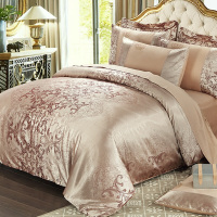 LOVO JH 欧式四件套纯棉床上用品单人床双人床 床品套件 (1床单+1被套+2枕套 )床上套件