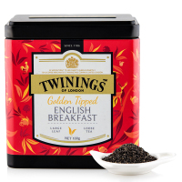 英国川宁(TWININGS) 金毫英式早餐红茶听装100g 波兰进口茶叶散茶