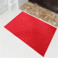 惠多 丙纶红色雪花垫防滑地垫门厅垫浴室垫床边垫 46*72CM