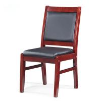 宫灯 LP-Z087 黑色西皮实木脚会议椅