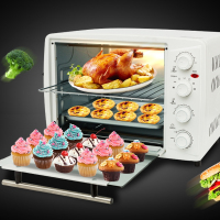 灿坤(EUPA)电烤箱家用30L 大容量 多功能烘焙烤箱 旋转烤叉 不锈钢机身TSK-K3040ST