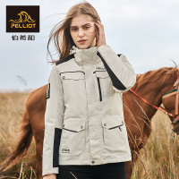 伯希和户外羽绒冲锋衣男女三合一防水透气情侣两件套冲锋衣