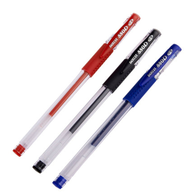 宝克文具宝克PC880D中性笔签字笔水性笔0.5mm笔芯办公用品 12支/盒