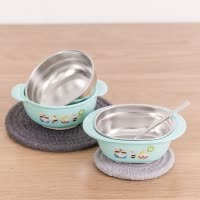 名创优品(miniso) 萌兔不锈钢儿童多用碗 可爱卡通吃饭汤碗其它/送儿童/礼品