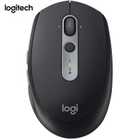 罗技(Logitech) JH 罗技多设备静音无线鼠标 无线蓝牙优联双模跨计算机控制鼠标 黑色