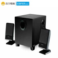 Edifier/漫步者 R101V 笔记本电脑有源音响家用台式2.1声道迷你小音箱重低音炮 黑色