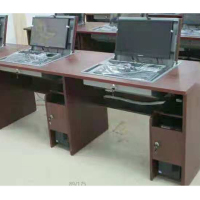 永立 翻转式双人电脑桌宽1600*厚600*高750mm