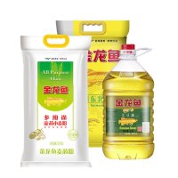 金龙鱼 米面粮油组合D套餐VG(金龙鱼大豆油精炼一级5L+金龙鱼多用途麦芯粉5KG+金龙鱼东北优质大米5KG)