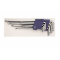 长城 338109 9PCS亚光花型加长内六角扳手组套