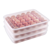 尚烤佳鸡蛋盒3个90格家用冰箱收纳鸡蛋保鲜盒塑料鸡蛋托厨房防震装鸡蛋收纳盒SKJ-149