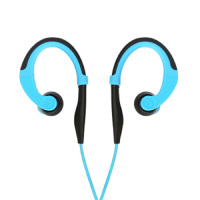 品胜(PISEN) R101 带麦线控入耳式手机耳机 挂耳式有线运动耳机 激情蓝(XJZS)