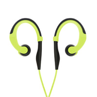 品胜(PISEN) R101 带麦线控入耳式手机耳机 挂耳式有线运动耳机 青草绿(XJZS)