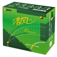 清风(APP) 241-2白色电脑打印纸 两联80列(撕边 1000页)(XJZS)
