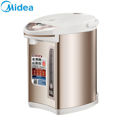 美的(Midea)电热水瓶304不锈钢四段保温家用电水壶5L大容量烧水壶PF702-50T