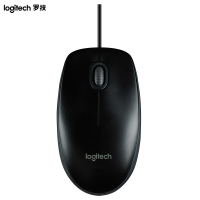 【精选】罗技（Logitech）M100r 光电鼠标 即插即用 三年质保（黑色）