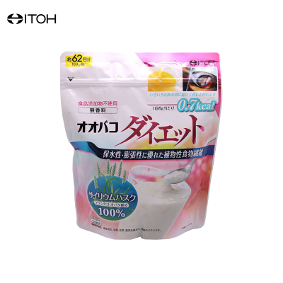 ITOH 井藤汉方 62日份车前草食物纤维粉代餐降脂 500g/袋 果蔬纤维