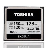 东芝(TOSHIBA)CF卡 128GB 1000X读150MB/s写120MB/s单反相机存储卡