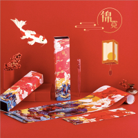 2019年锦霓春联礼盒套装 猪年对联新年烫金春联福字大礼包贴
