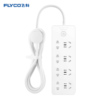 飞科(FLYCO)延长线插座FS2019 接线板插排家用超功率保护独门安全门3米 插线板排插接电线接电板