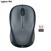 [精选]罗技(Logitech) M235 无线光电鼠标2代 升级为优联技术 灰色