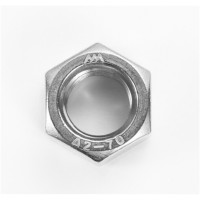 螺丝帽 DIN934-304 不锈钢六角螺母 A2-70 螺帽螺丝帽 M20(70支/盒)