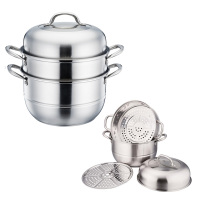 好东家高效节能多用蒸锅HC80085 食品级不锈钢26cm