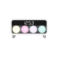 触摸护眼台灯无线充小夜灯多功能温湿度唤醒钟