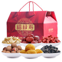 金唐(KTANG) 福禄寿红枣桂圆干黑木耳等1650g 年货礼盒 员工福利