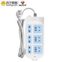 公牛(BULL) 102插座 接线板 4插孔全长1.8米 单个装