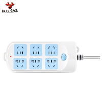 公牛(BULL) 603插座 接线板 6位总控 全长3米 单个装