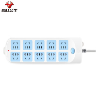 公牛(BULL) 605插座 接线板 10位总控 全长5米 单个装装