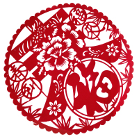 标贴,品牌: 臻润,标贴福字窗花贴,材质:静电膜,植容画字,规格40cm*40cm。