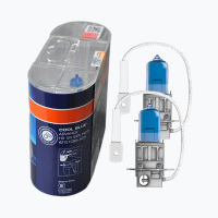 欧司朗(OSRAM)汽车车灯升级卤素大灯炫亮系列H3远光灯近光灯汽车灯泡前大灯 5000K色温 光色增白