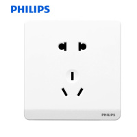 飞利浦(Philips) 佳典纯 雅白色86型五孔插座
