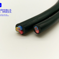 半岛 阻燃 铜芯 聚氯乙烯绝缘 聚氯乙烯护套软电缆 黑色100米/盘 ZR-RVV4*1
