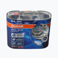 欧司朗(OSRAM)汽车车灯升级卤素大灯炫亮系列H4远近一体汽车灯泡前大灯 5000K色温 光色增白