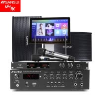 Sansui/山水 SP9-06家庭KTV音响套装家用卡包功放点歌机卡拉OK无线网络wifi点唱机客厅小型唱歌k歌会议音