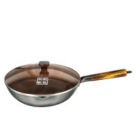 铁匠世家锤打炒锅铁锅