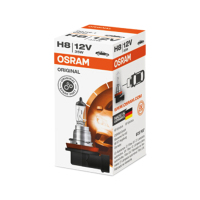 欧司朗（OSRAM）汽车大灯灯泡12V 35W H8灯泡近光灯远光雾灯灯泡卤素灯泡原车替换型 （单支装）