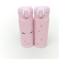 名创优品(miniso)保温杯304不锈钢金色弹跳盖系列(350-500ml)送朋友居家礼品