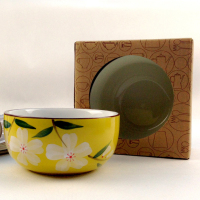 樱花陶瓷碗筷套装 日式手绘回礼高档结婚餐具礼盒