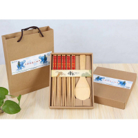 日式饭勺筷餐具礼盒套装 竹质饭勺筷子